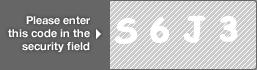 captcha code for visual authentication  letter S number 6 letter J number 3