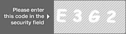 captcha code for visual authentication  letter E number 3 letter G number 2