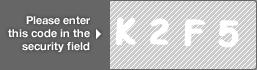 captcha code for visual authentication  letter K number 2 letter F number 5