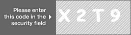 captcha code for visual authentication  letter X number 2 letter T number 9