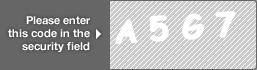 captcha code for visual authentication  letter A number 5 letter G number 7