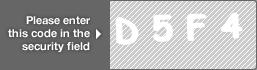 captcha code for visual authentication  letter D number 5 letter F number 4