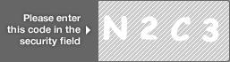 captcha code for visual authentication  letter N number 2 letter C number 3