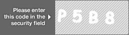 captcha code for visual authentication  letter P number 5 letter B number 8