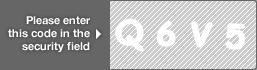captcha code for visual authentication  letter Q number 6 letter V number 5