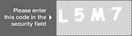 captcha code for visual authentication  letter L number 5 letter M number 7