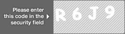 captcha code for visual authentication  letter R number 6 letter J number 9