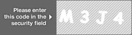 captcha code for visual authentication  letter M number 3 letter J number 4