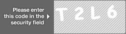 captcha code for visual authentication  letter T number 2 letter L number 6
