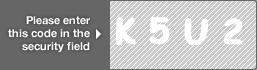 captcha code for visual authentication  letter K number 5 letter U number 2
