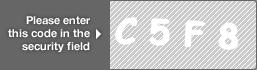captcha code for visual authentication  letter C number 5 letter F number 8