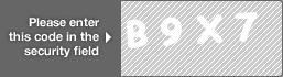 captcha code for visual authentication  letter B number 9 letter X number 7