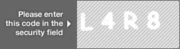 captcha code for visual authentication  letter L number 4 letter R number 8