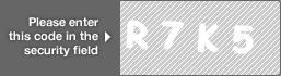 captcha code for visual authentication  letter R number 7 letter K number 5