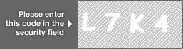 captcha code for visual authentication  letter L number 7 letter K number 4