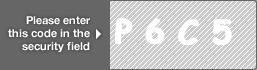 captcha code for visual authentication  letter P number 6 letter C number 5