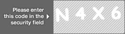 captcha code for visual authentication  letter N number 4 letter X number 6