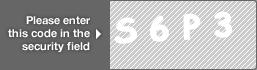 captcha code for visual authentication  letter S number 6 letter P number 3