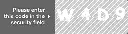 captcha code for visual authentication  letter W number 4 letter D number 9