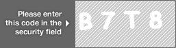 captcha code for visual authentication  letter B number 7 letter T number 8