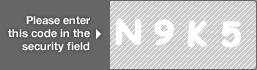 captcha code for visual authentication  letter N number 9 letter K number 5