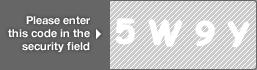 captcha code for visual authentication  number 5 letter W number 9 letter Y
