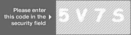 captcha code for visual authentication  number 5 letter V number 7 letter S