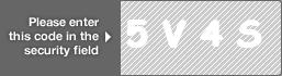 captcha code for visual authentication  number 5 letter V number 4 letter S