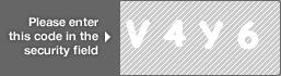 captcha code for visual authentication  letter V number 4 letter Y number 6