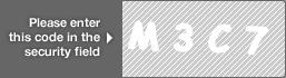 captcha code for visual authentication  letter M number 3 letter C number 7