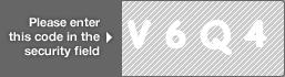 captcha code for visual authentication  letter V number 6 letter Q number 4