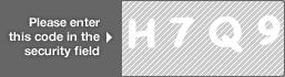 captcha code for visual authentication  letter H number 7 letter Q number 9