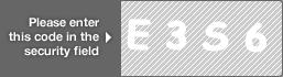 captcha code for visual authentication  letter E number 3 letter S number 6