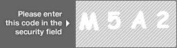 captcha code for visual authentication  letter M number 5 letter A number 2