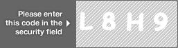 captcha code for visual authentication  letter L number 8 letter H number 9