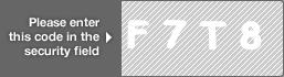 captcha code for visual authentication  letter F number 7 letter T number 8