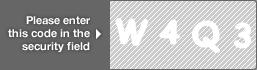 captcha code for visual authentication  letter W number 4 letter Q number 3