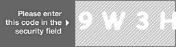 captcha code for visual authentication  number 9 letter W number 3 letter H