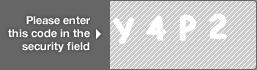 captcha code for visual authentication  letter Y number 4 letter P number 2