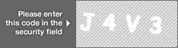 captcha code for visual authentication  letter J number 4 letter V number 3
