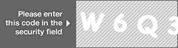 captcha code for visual authentication  letter W number 6 letter Q number 3