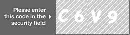 captcha code for visual authentication  letter C number 6 letter V number 9