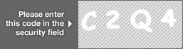 captcha code for visual authentication  letter C number 2 letter Q number 4