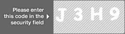 captcha code for visual authentication  letter J number 3 letter H number 9